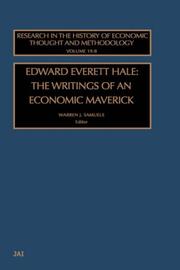 Cover of: Research in the History of Economic Thought and Methodology, Volume 19 : Edward Everett Hale: The Writings of an Economic Maverick (Research in the History of Economic Thought and Methodology)