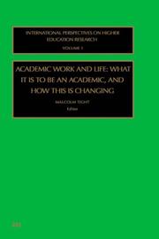 Cover of: Academic work and life | 