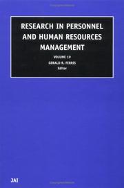 Cover of: Research in Personnel and Human Resources Management, Volume 19 (Research in Personnel and Human Resources Management)