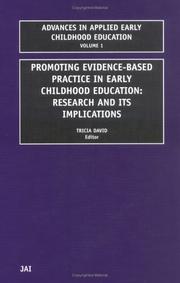 Cover of: Promoting Evidence-Based Practice in Early Childhood Education: Research and Its Implications (Advances in Applied Early Childhood Education)