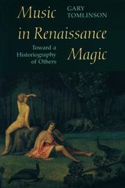 Cover of: Music in Renaissance Magic by Gary Tomlinson