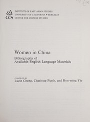 Cover of: Women in China: bibliography of available English language materials