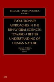 Cover of: Evolutionary Approaches in the Behavioral Sciences (Research In Biopolitics) | 