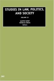 Cover of: Studies in Law, Politics, and Society, Volume 23 (Studies in Law, Politics, and Society)