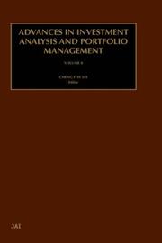 Cover of: Advances in Investment Analysis and Portfolio Management, Volume 8 (Advances in Investment Analysis and Portfolio Management)