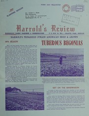 Cover of: Harrold's review by Harrold's Pansy Gardens (Grants Pass, Or.)