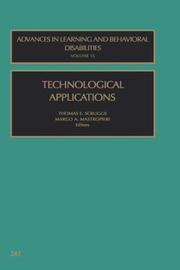 Cover of: Technological Applications, Volume 15 (Advances in Learning and Behavioral Disabilities)