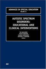 Cover of: Autistic Spectrum Disorders (Advances in Special Education)