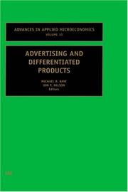 Cover of: Advertising and Differentiated Products (Advances in Applied Microeconomics)