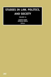 Cover of: Studies in Law, Politics, and Society, Volume 24 (Studies in Law, Politics, and Society) by 