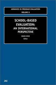 Cover of: School-Based Evaluation (Advances in Program Evaluation)