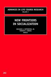 Cover of: New frontiers in socialization