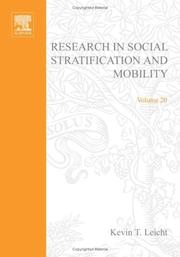 Cover of: Research in Social Stratification and Mobility, Volume 20 (Research in Social Stratification and Mobility)