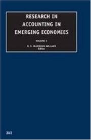 Cover of: Research in Accounting in Emerging Economies, Volume 5 (Research in Accounting in Emerging Economies)