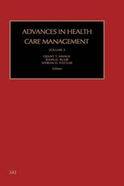 Cover of: Advances in Health Care Management, Volume 3