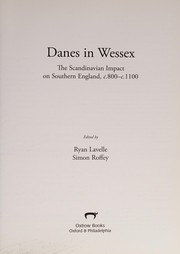 Cover of: Danes in Wessex: the Scandinavian impact on southern England, c.800-c.1100