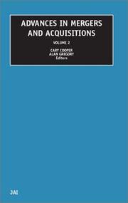 Cover of: Advances in Mergers and Acquisitions, Volume 2 (Advances in Mergers and Acquisitions)