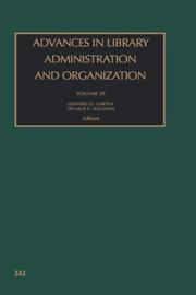 Cover of: Advances in Library Administration and Organization, Volume 20 (Advances in Library Administration and Organization)