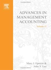 Cover of: Advances in Management Accounting, Volume 11 (Advances in Management Accounting)