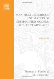 Cover of: Maximum likelihood estimation of misspecified models: twenty years later