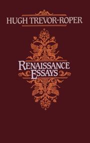 Cover of: Renaissance Essays by H. R. Trevor-Roper