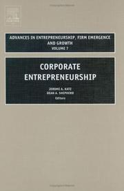 Cover of: Corporate Entrepreneurship (Advances in Entrepreneurship Series)