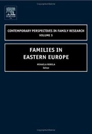 Cover of: Families in Eastern Europe (Contemporary Perspectives in Family Research)