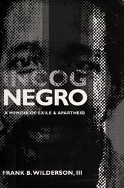 Cover of: Incognegro by Frank B. Wilderson III