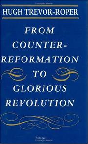 Cover of: From Counter-Reformation to Glorious Revolution