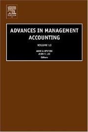 Cover of: Advances in Management Accounting, Volume 13 (Advances in Management Accounting)