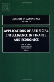 Cover of: Applications of Artificial Intelligence in Finance and Economics, Volume 19 (Advances in Econometrics)