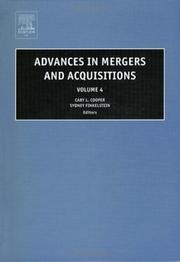 Cover of: Advances in Mergers and Acquisitions, Volume 4 (Advances in Mergers and Acquisitions) by 