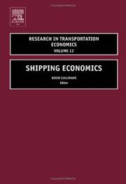Cover of: Shipping Economics (Research in Transportation Economics) (Research in Transportation Economics) | Kevin Cullinane