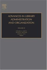 Cover of: Advances in Library Administration and Organization, Volume 22 (Advances in Library Administration and Organization)