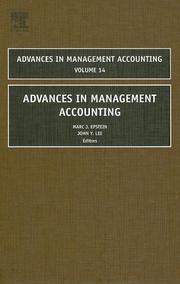 Cover of: Advances in Management Accounting, Volume 14 (Advances in Management Accounting) by 