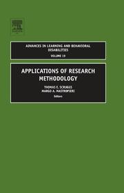 Cover of: Applications of Research Methodology, Volume 19 (Advances in Learning and Behavioral Disabilities)