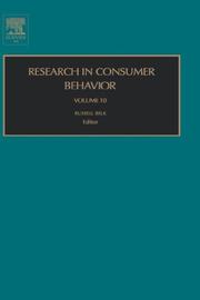 Cover of: Research in Consumer Behavior, Volume 10 (Research in Consumer Behavior)