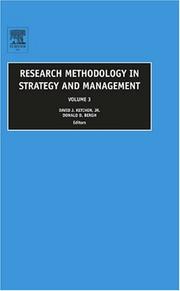 Cover of: Research Methodology in Strategy and Management, Volume 3 (Research Methodology in Strategy and Management) by 