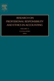 Cover of: Research on Professional Responsibility and Ethics in Accounting, Volume 11 (Research on Professional Responsibility and Ethics in Accounting)