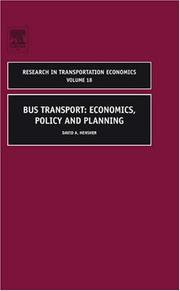 Cover of: Bus Transport, Volume 18: Economics, Policy and Planning (Research in Transportation Economics)