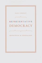 Cover of: Representative Democracy: Principles and Genealogy
