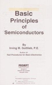 Cover of: Basic principles of semiconductors