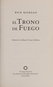 Cover of: El trono de fuego by Rick Riordan