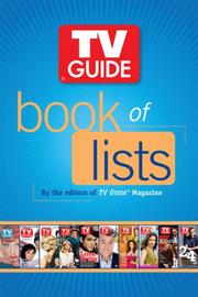 Cover of: TV Guide Book of Lists