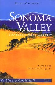 Cover of: Sonoma Valley by Kathleen             Thompson Hill, Gerald Hill
