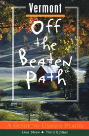 Cover of: Vermont Off the Beaten Path by Barbara Radcliffe Rogers, Stillman Rogers