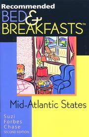 Cover of: Recommended Bed & Breakfasts Mid-Atlantic Region, 2nd (Recommended Bed & Breakfasts Series)