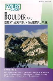 Cover of: Insiders' Guide to Boulder, 6th