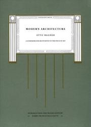 Cover of: Modern Architecture by Otto Wagner