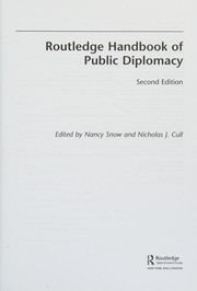 Cover of: Routledge Handbook of Public Diplomacy